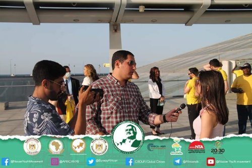  The delegations of the “Nasser International Leadership” Fellowship visited Alexandria (Maria and its soil is saffron) 