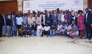 وزير الموارد المائية والري يلتقي بشباب منحة ناصر للقيادة الإفريقية