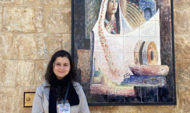 Majada Hashem, Nasser International Leadership Fellowship graduate is a speaker on Palestinian Women's Day