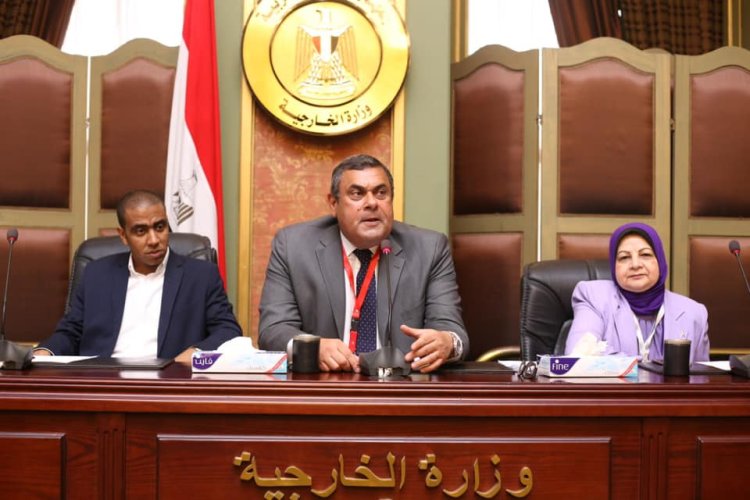 Msaidizi wa Waziri wa mambo ya nje anakutana na vijana waafrika wa Udhamini wa Nasser kwa Uongozi wa kiafrika ili kujadili masuala ya kisiasa ya kimisri barani Afrika