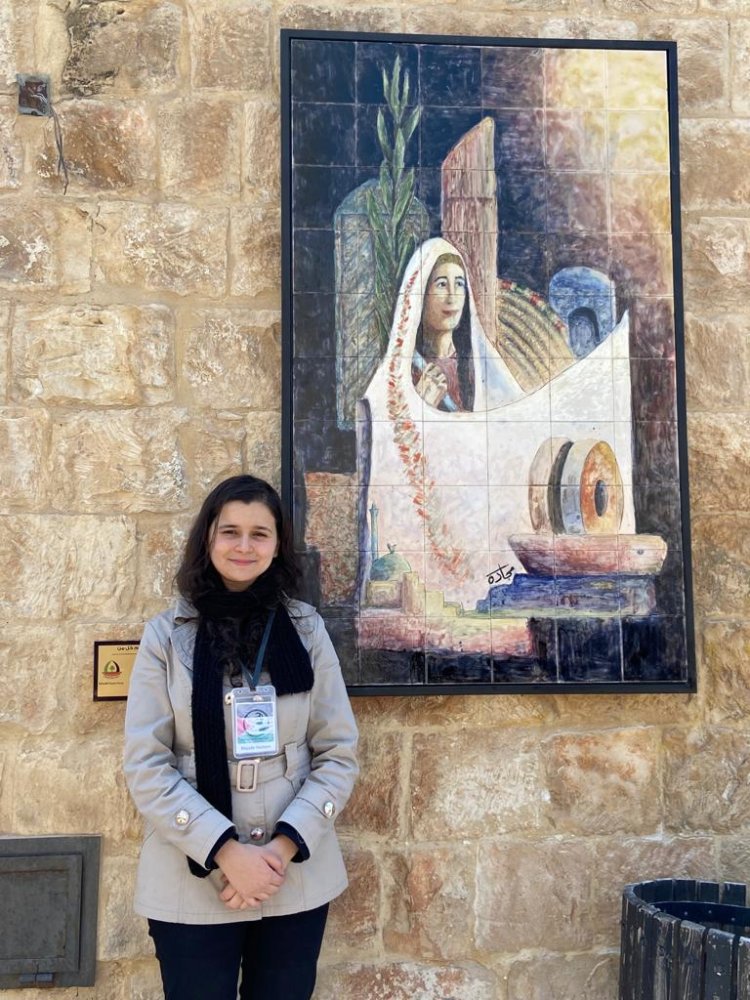 Majada Hashem, Nasser International Leadership Fellowship graduate is a speaker on Palestinian Women's Day