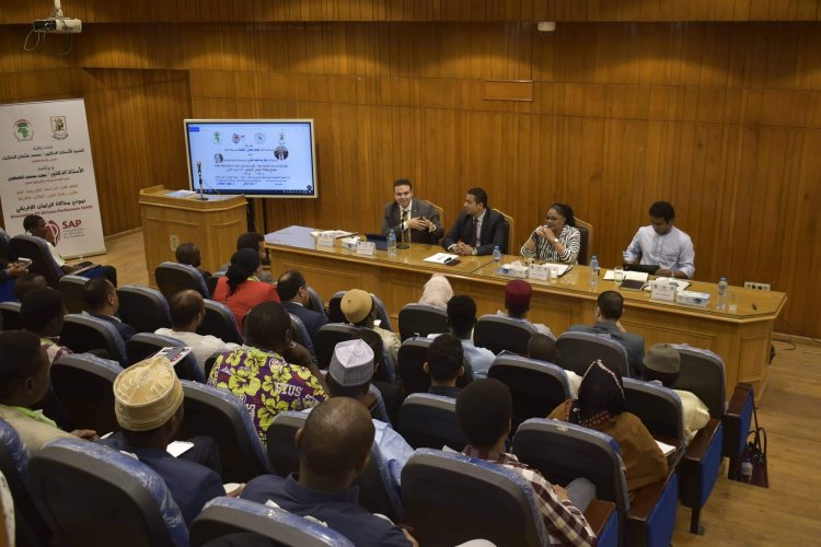 «Ghazaly» speaking on the first simulation model  of the African Parliament