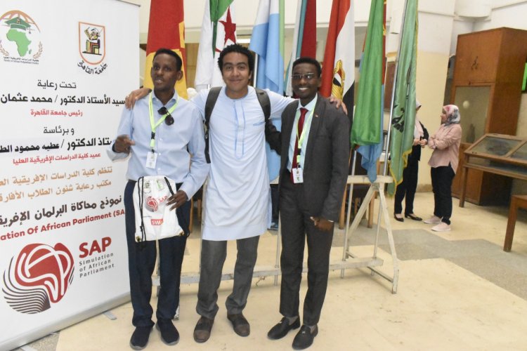«Ghazaly» speaking on the first simulation model  of the African Parliament