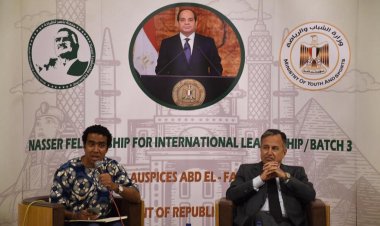 A dialogue session on “Justice of the Palestinian Cause” at the closing activities of the third day of the Nasser Fellowship for International Leadership