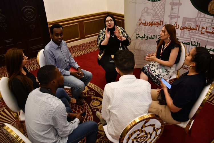 "El papel de los medios de comunicación"... Una sesión interactiva al final de las actividades quinto día de Nasser Fellowship para Leadership  Internacional