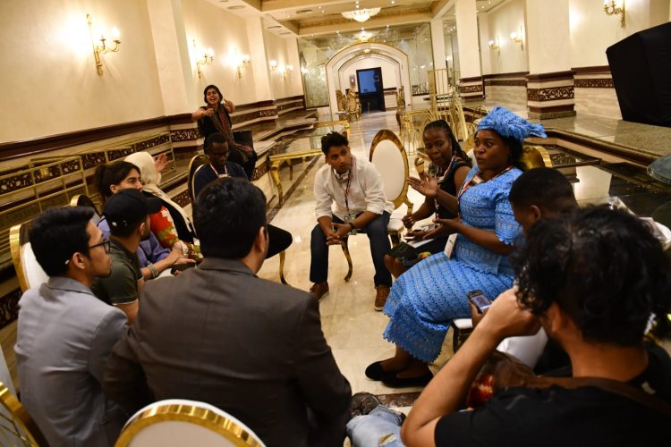 Líderes del Centro de Información y Apoyo a la Decisión dialogan con los participantes de Nasser  Fellowship para Leadership Internacional