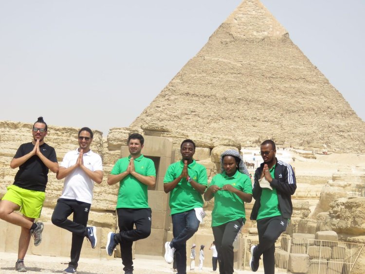 Pirámides de Giza han recibido a los participantes de Nasser Fellowship para Leadership Internacional