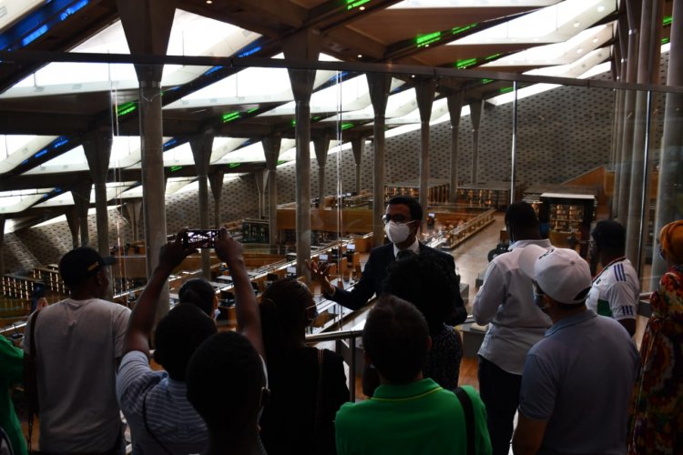 A “tourist tour” in Alexandria for youth delegations participating in the Nasser Scholarship for International Leadership