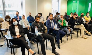 Les participants à la bourse « Nasser pour le Leadership International » en visite à l'Académie Nationale de Formation