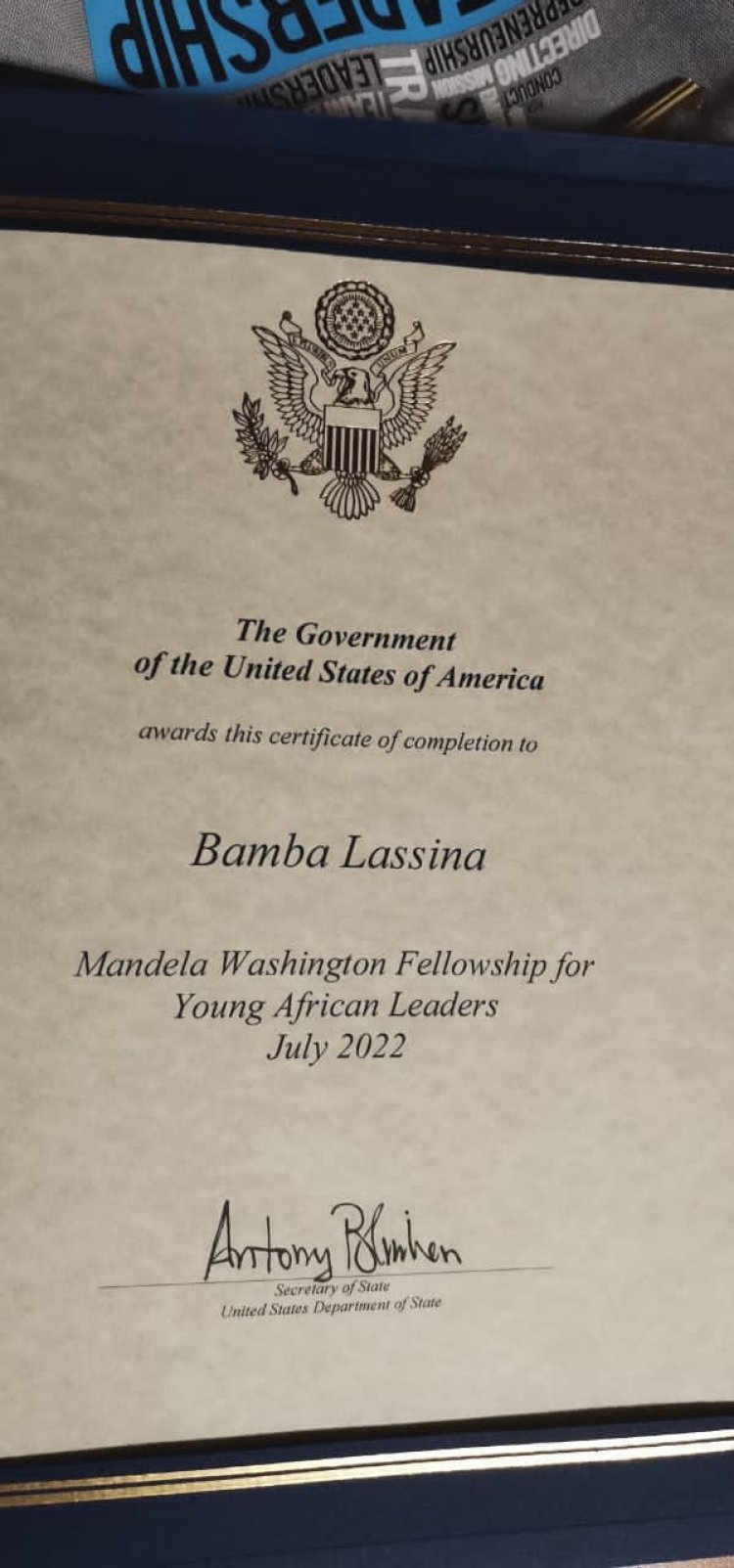 A Graduate of Nasser Fellowship for International Leadership Receives 2022 Mandela Youth Prize