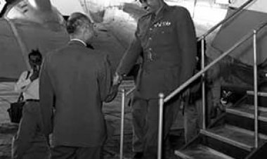 President Gamal Abdel Nasser's visit to the Gaza Strip - March 29, 1955