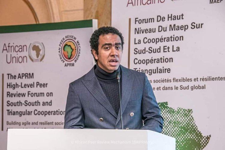 Ghazali speaking at AU Summit on South–South cooperation