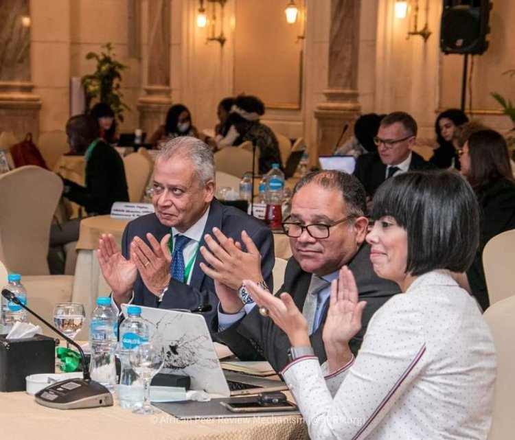 Ghazali speaking at AU Summit on South–South cooperation