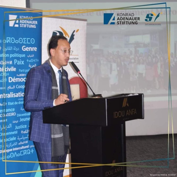 Diplômé de la bourse Nasser pour le leadership international supervisant le modèle de  simulation du Parlement marocain