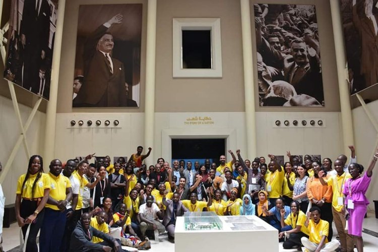 The youth of Nasser Fellowship for African Leadership visit president Gamal Abdel Nasser Museum