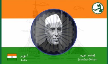 Jawaharlal Nehru "the founder of modern India