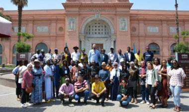 Nasser Fellowship youth visit the Egyptian Museum  
