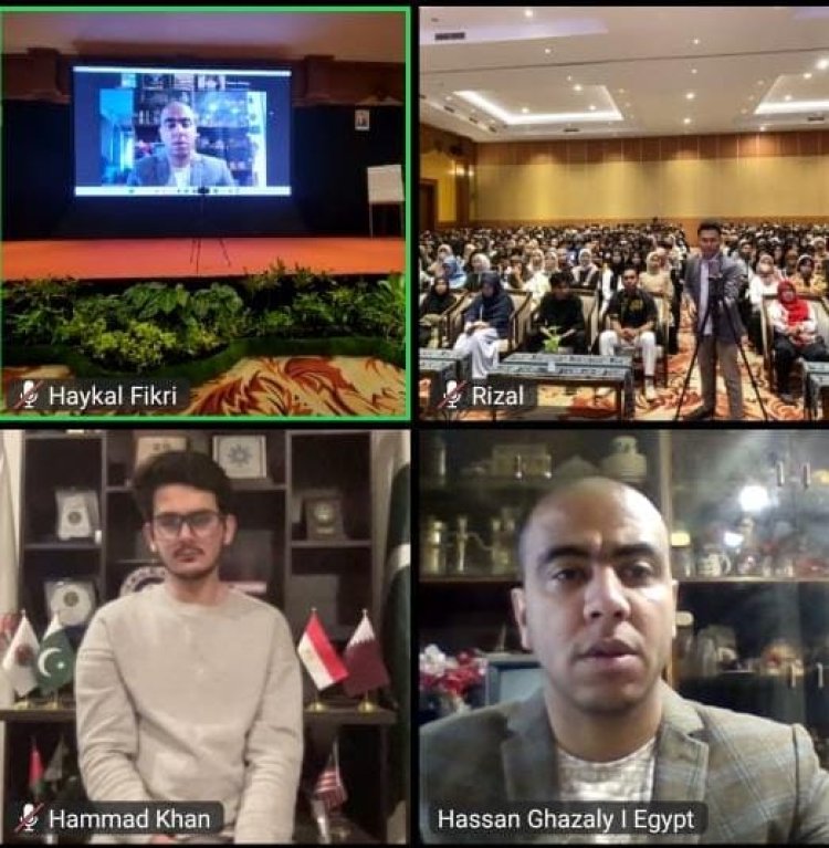 Ghazaly speaking at the International Youth Conference in Indonesia 