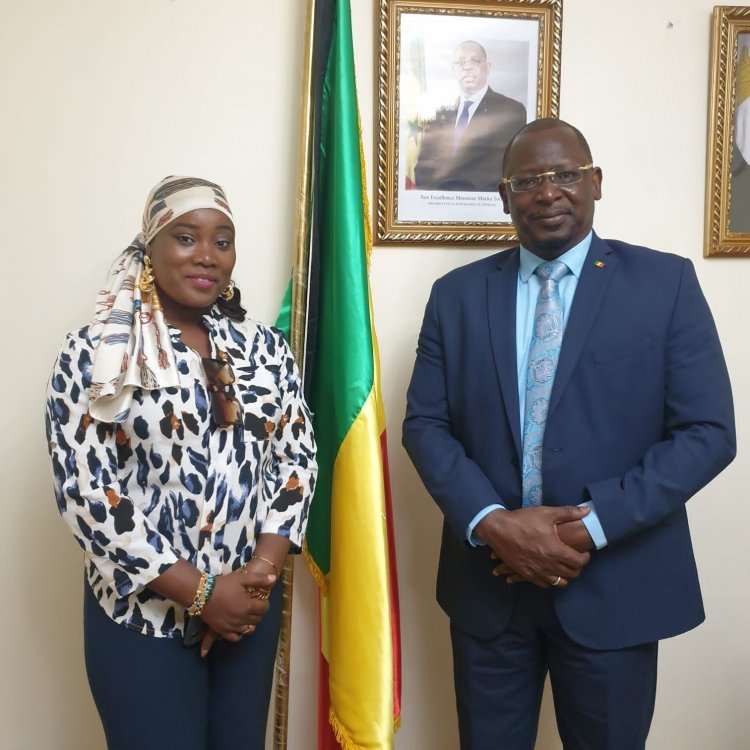 Graduado de Nasser Fellowship para Leadership Internacional se reúne con el Embajador de la República de Senegal en Egipto