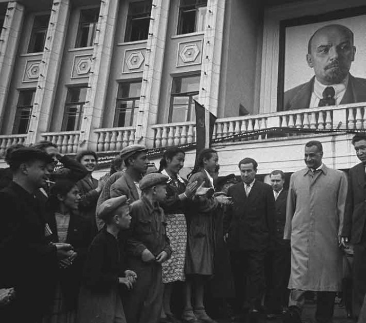 Discurso del presidente Gamal Abdel Nasser en Sochi, Unión Soviética, 1958