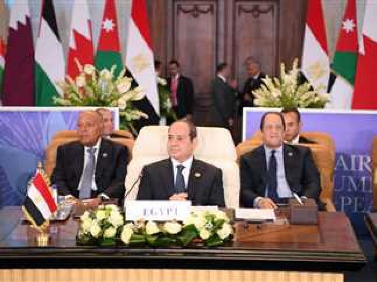 Discours du président al-Sissi lors du sommet du Caire pour la paix
