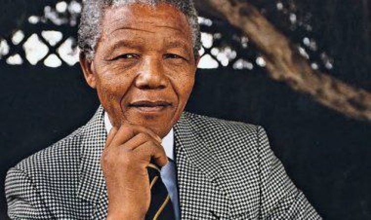 Nelson Mandela…the first black president of South Africa
