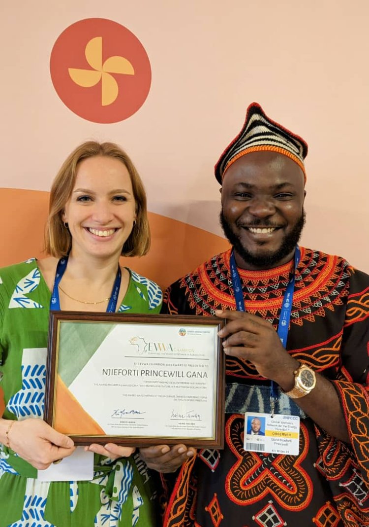 Njieforti Princewill Gana Honored with EVWA Changemaker 2023 Award