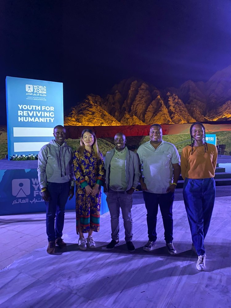 World Youth Forum: A member of Nasser Movement addresses the "Youth For Reviving Humanity" Initiative