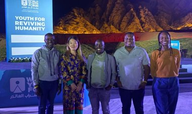 Miembro del Movimiento Juvenil Nasser en el Foro Mundial de la Juventud