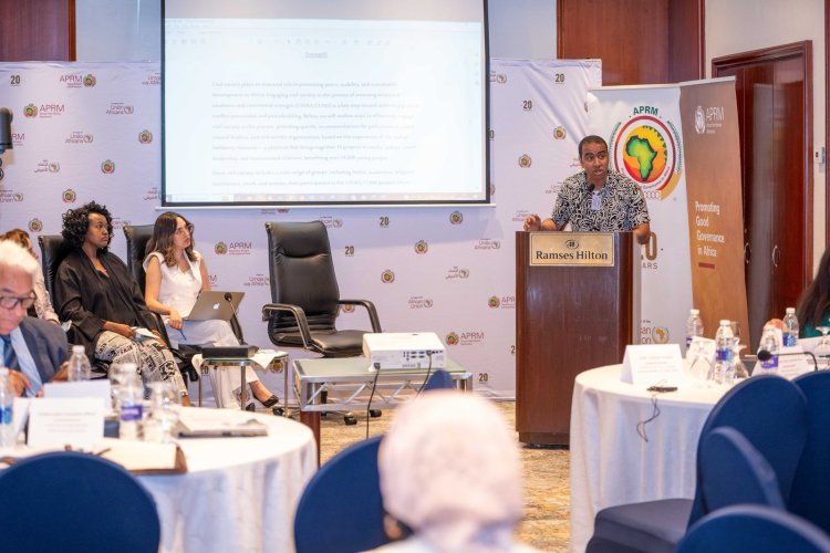 Ghazaly representa a la juventud del continente en el taller continental del Mecanismo Africano de Revisión