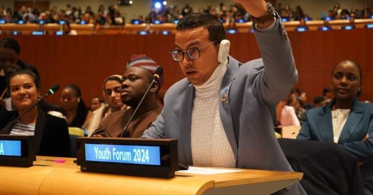 Mhitimu wa Udhamini wa Nasser kwa Uongozi wa Kimataifa azungumza katika Mkutano wa Vijana wa Umoja wa Mataifa huko New York