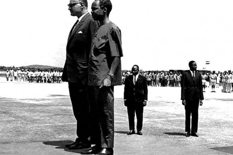 Official and Public Farewell for Abdel Nasser and His Accompanying Delegation After Completing Their Visit to Tanzania.