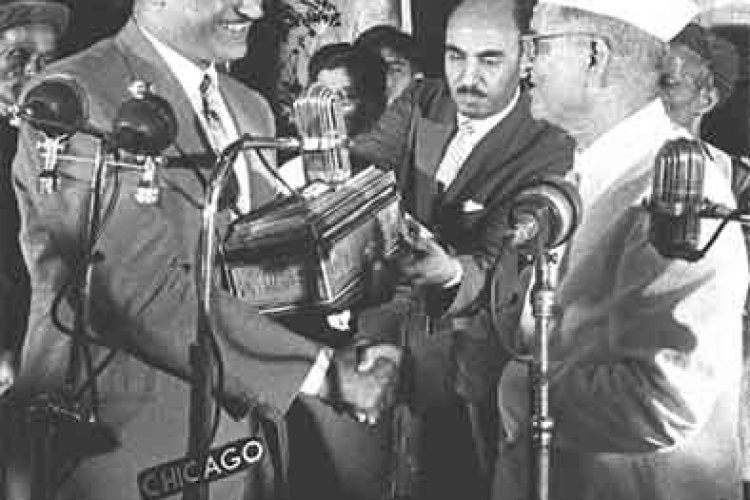 Celebration by the People of Yola, India, in Honor of Abdel Nasser's Visit, April 10, 1960.