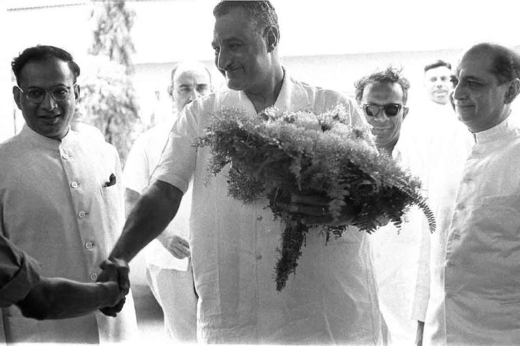 Celebrations at Indian Aircraft Manufacturing Schools for Abdel Nasser's Visit, April 8, 1960.