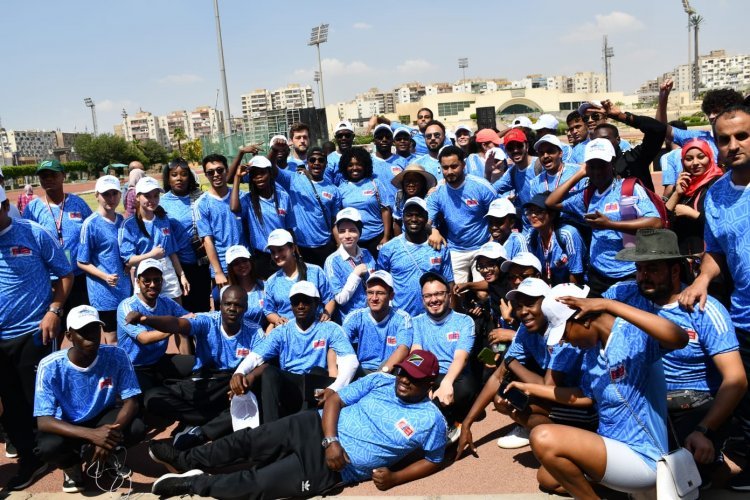 Siku ya Michezo ndani ya Uwanja wa Kimataifa wa Kairo kwa washiriki wa Udhamini wa Nasser kwa Uongozi